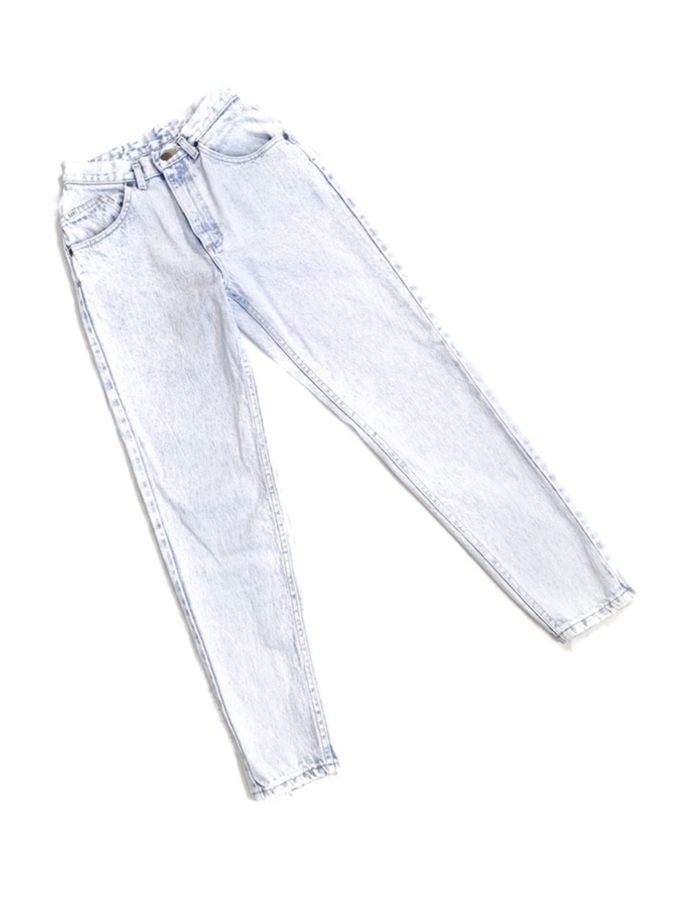 Lee Vintage Riders Tapered Mom Jeans Light Wash Blue 7 MED 26 x 30 1/4